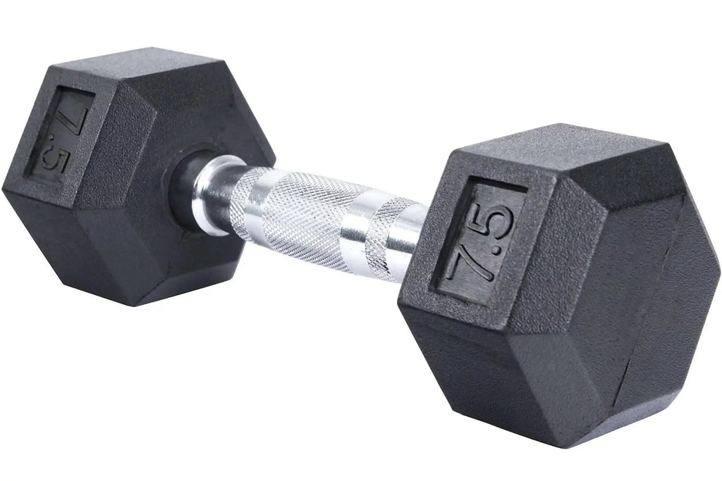 Set 5 Coated lbs Fitness - Hex Pair 2.5-22.5 French (New) Dumbbell Rubber