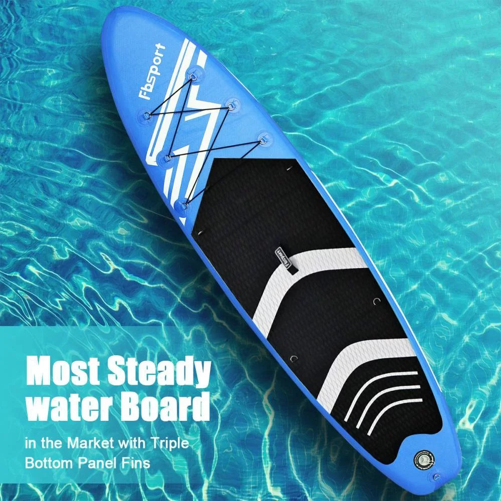 Control, Surfboard Ft Surf Accessories Paddle Bag, Thickening Non-Slip Up SUP w/Complete & Standing Boat Carry FBSPORT 11 Deck, Stand Inflatable Board