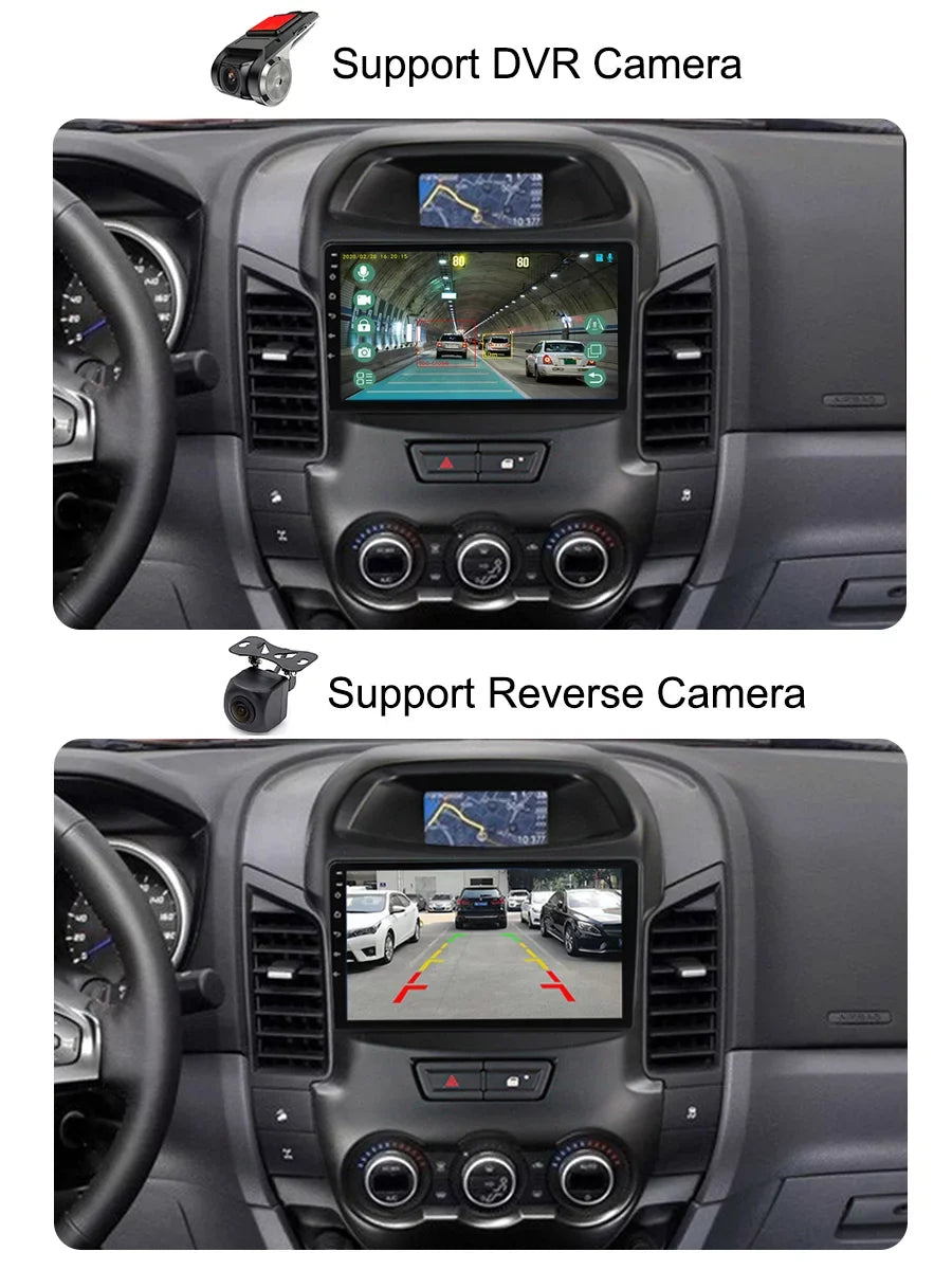 Ford For - Carplay Navi Bluetooth inch Screen Android Auto Player Radio Android Car GPS 9 Multimedia 2011 2016 Ranger Stereo With
