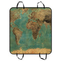 Car Cars and Pet For inches Mat Cargo GCKG Cover Map Seat 54x60 World Trucks SUV Hammock Pattern Seat Mat Vintage Style Dog Car Trunk Mat