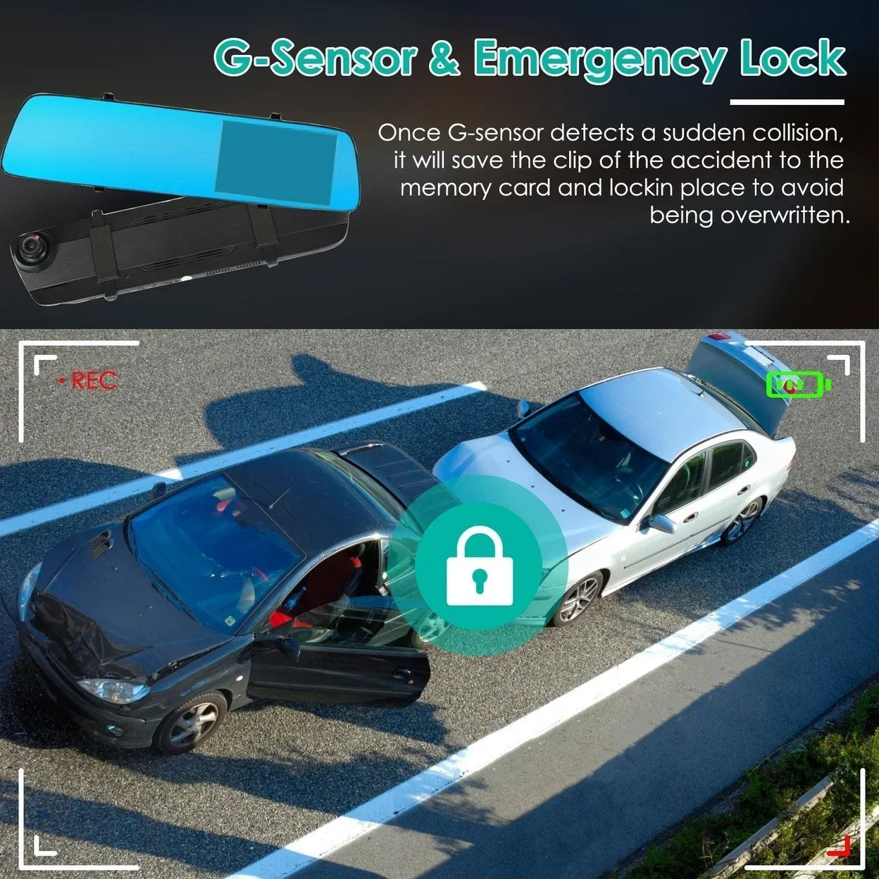 DVR 4.3in with in Picture Camcorder Car Camera Cam 140 Recording Motion Dash Camera Detection Loop Angle Recorder 1080P