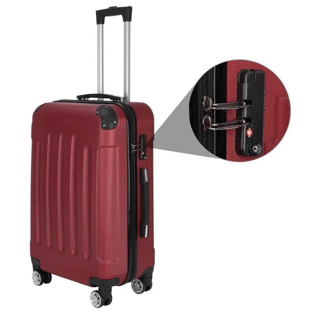 Spinner Lock Hardshell UBesGoo Set Piece Suitcase TSA 3 Lightweight