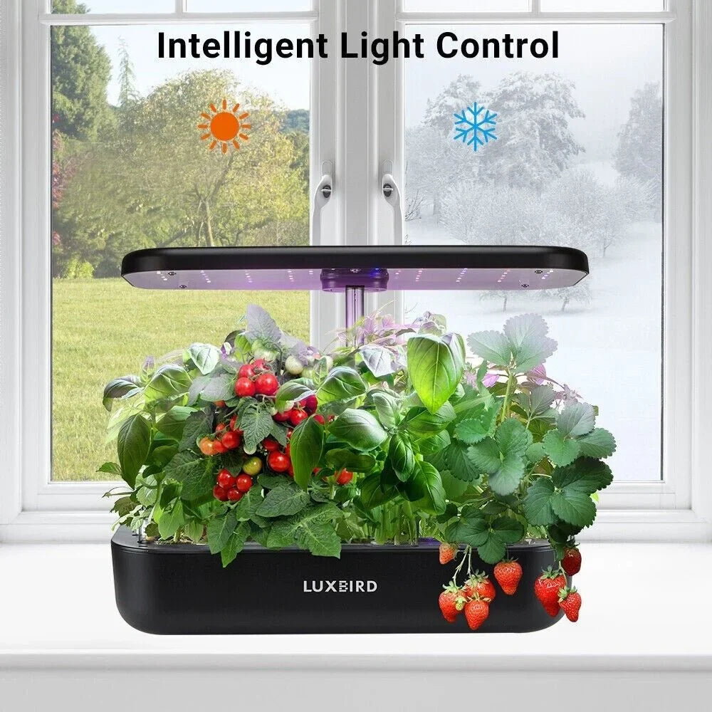 System Hydroponics Kit Germination Grow Indoor Time Garden Growing Light 36W LED