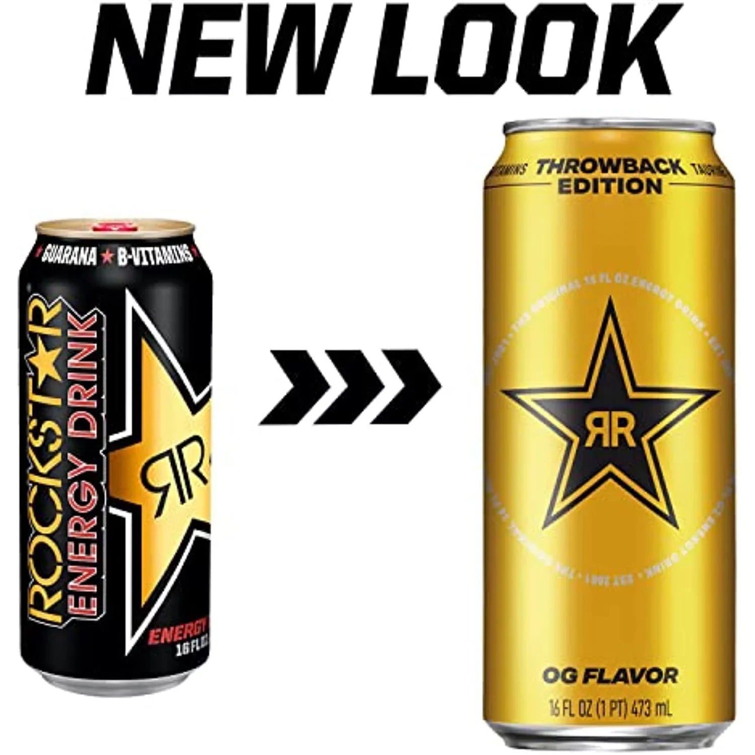 Vary Edition: Packaging May Rockstar 12) Of 16 (Pack Drink, Throwback O.G., - Oz Energy Fl