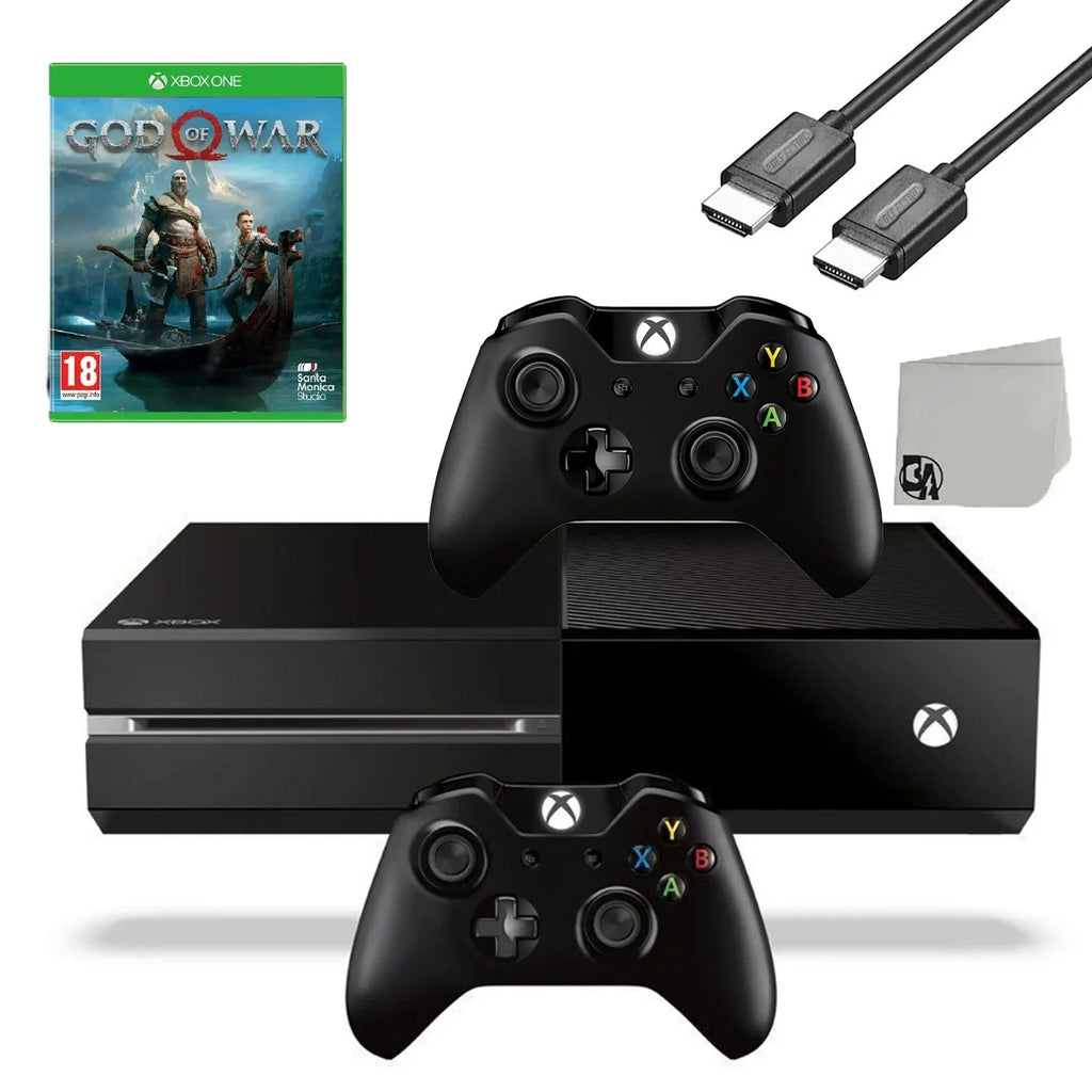 War Of New AXTION 2 Microsoft Game One Cable Bundle HDMI God Xbox With Controller Console Black Gaming 500GB Like Included BOLT Original