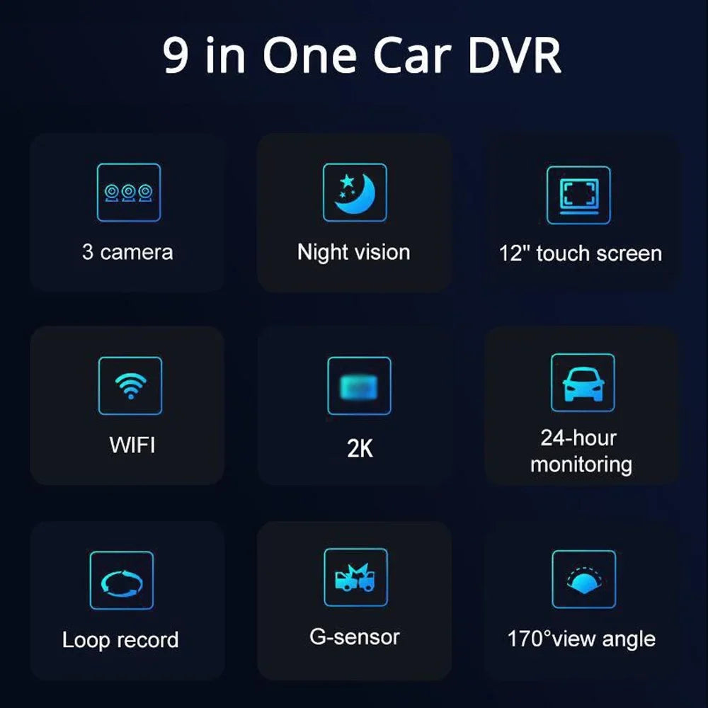 Car Wide Rearview Auto Car Auto Cam Mirror Car Dashcam,Auto Dashcam Dashcam Rearview 3 Car Auto Camera Cam Video Cameras Car - Mirror Car 3 WIFI - Safety Dash Car Dash Wide Wide Clear Spirastell