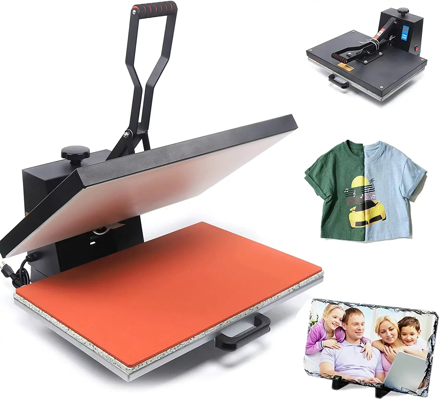 Sublimation Anqidi Pressure Adjustable Press Printer 16" Digital Machine x 0~250℃ 24" TEMP Clamshell Heat Time T-shirt Transfer