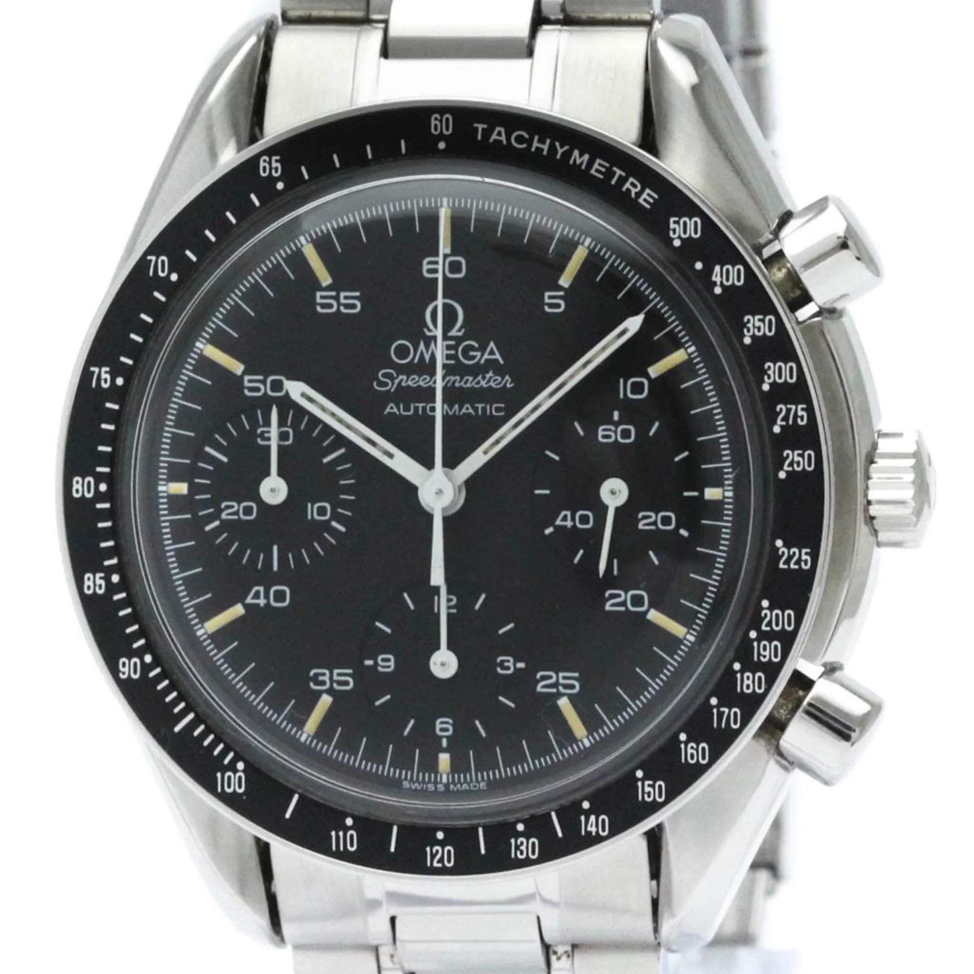 3510.50 (Good) BF566331 Automatic Watch Pre-Owned Speedmaster Polished Steel Mens OMEGA