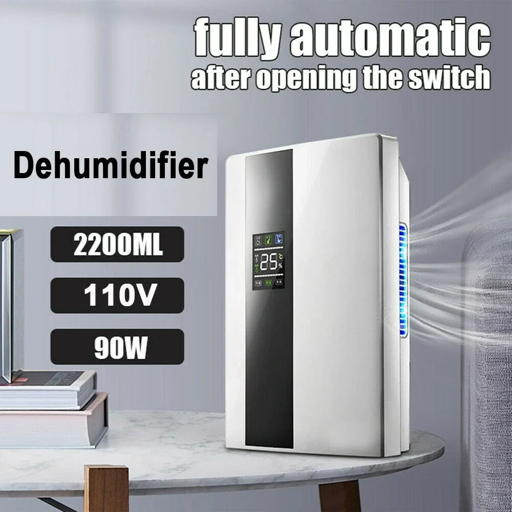 Screen Dehumidifier 90W LCD & Remote with Control DENEST Portable 2.2L