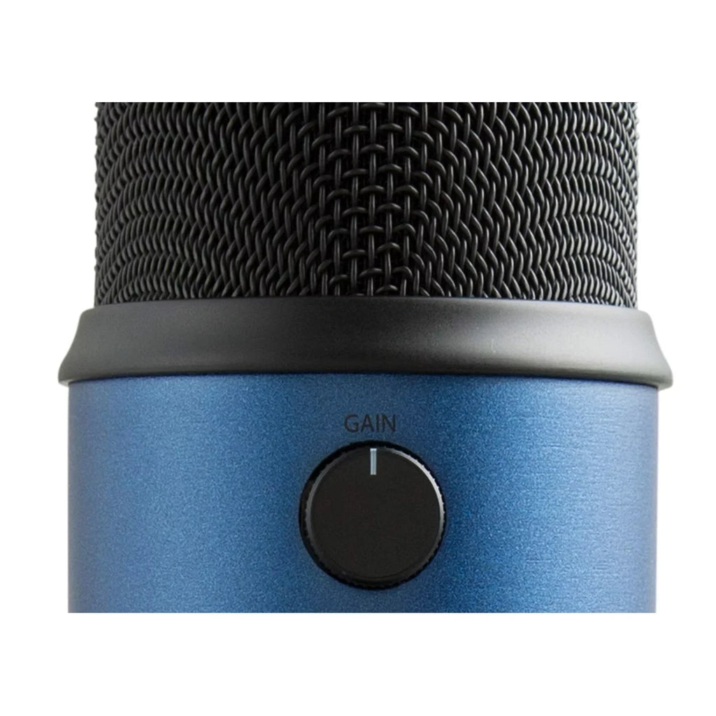 with Blue Mount and Microphones Stand, Blue) Boom Microphone Filter Pop (Midnight Yeti Shock Arm