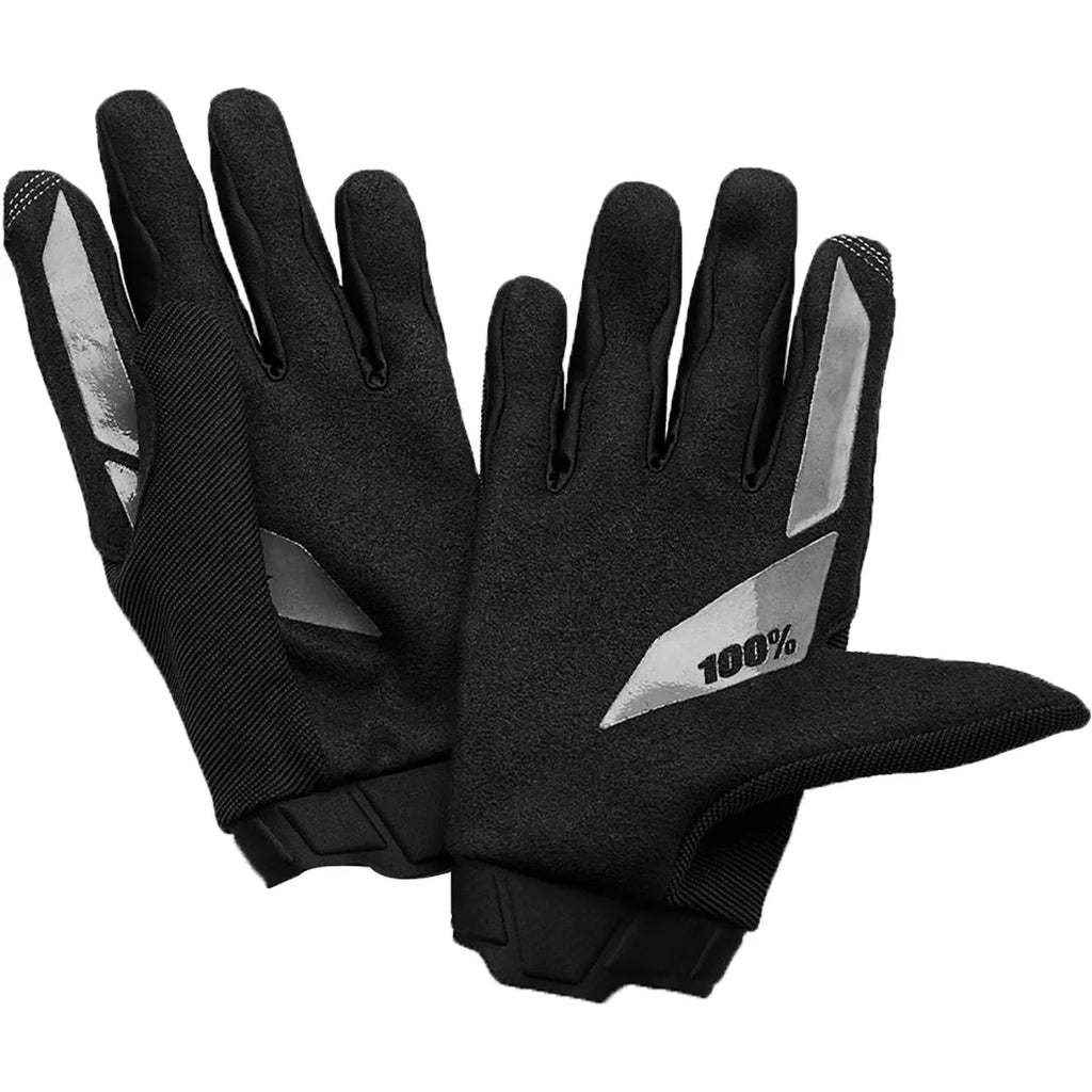 Full 100% Gloves Large - Blue Women's Finger Ridecamp