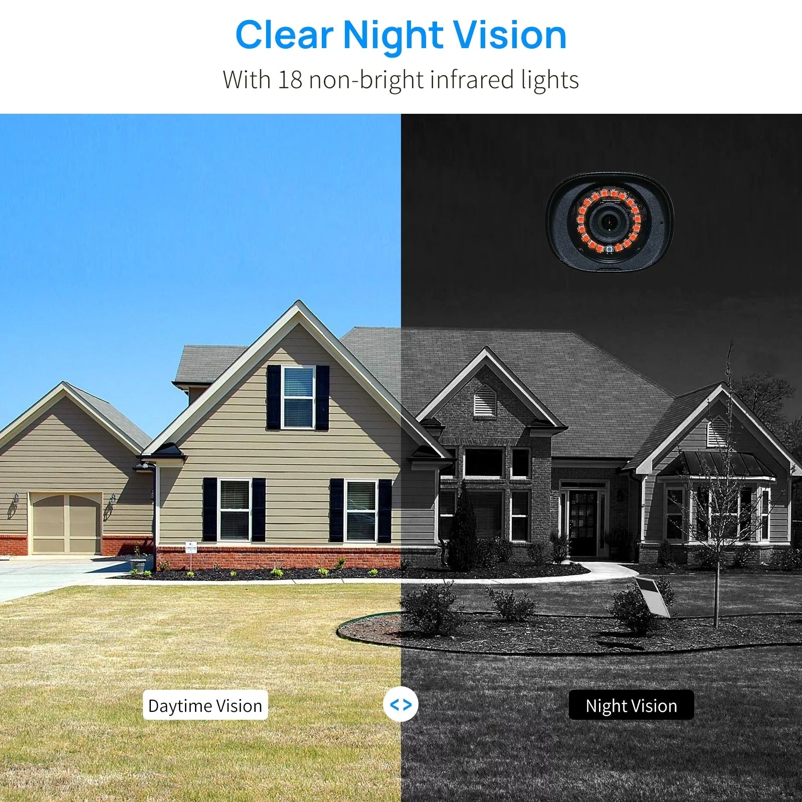 Hard 3MP Audio,IP66 Vision,Motion Waterproof,64ft Hiseeu Wireless System 8Pcs Cameras WiFi Wireless 3TB Security Security Home System Night IR WiFi 2-Way Drive, Security Detect Camera with with