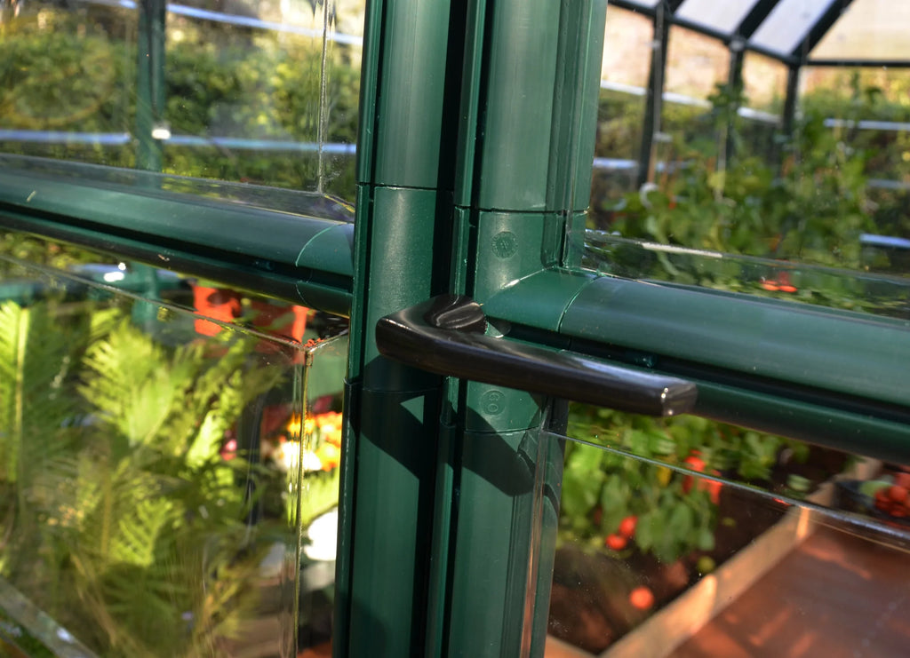 Greenhouse 2 Walk-In - Grand Green Clear Vents 8' Canopia - x with Gardener 12' Palram Roof -