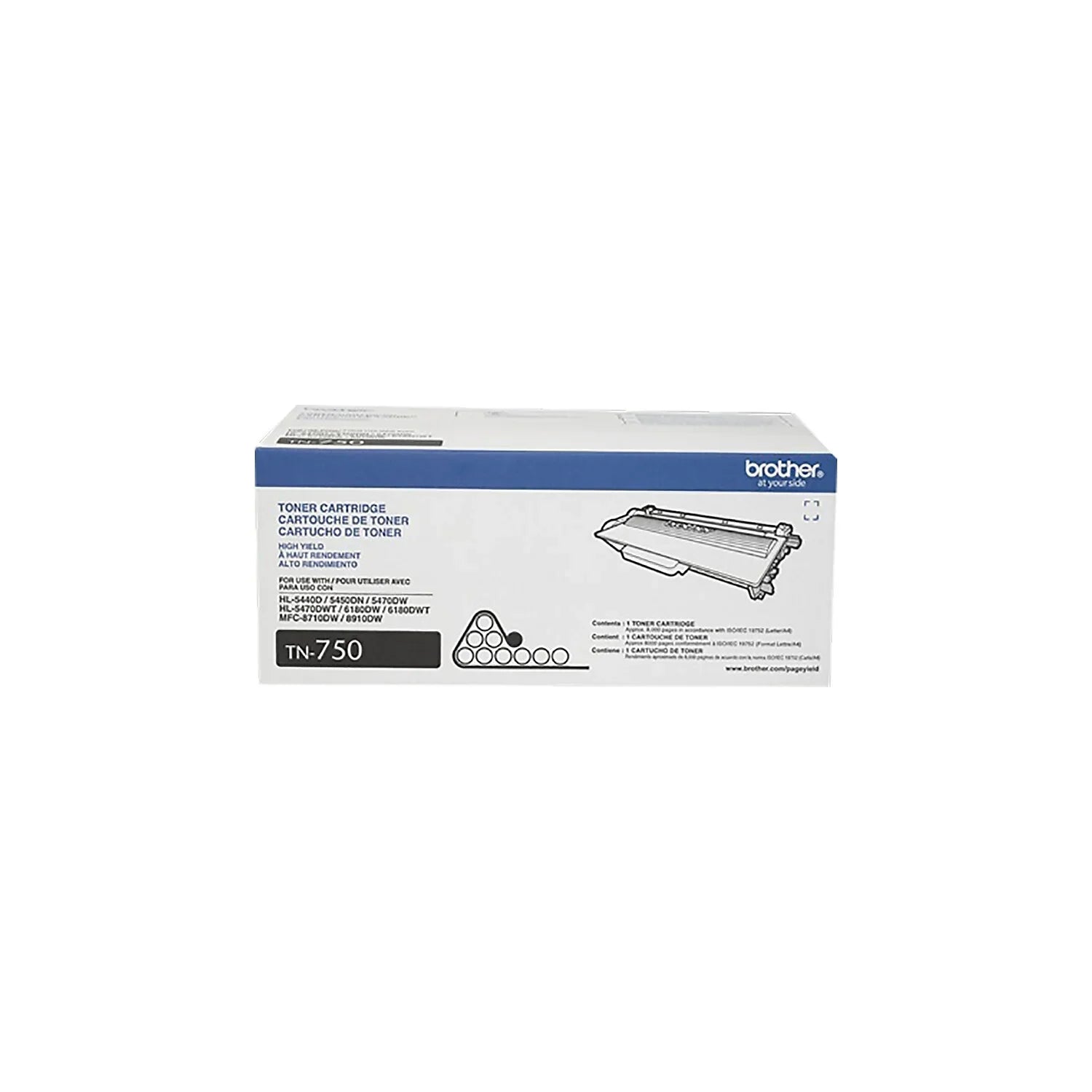 Toner Genuine TN7502PK Cartridge, Printer Brother High-yield Black