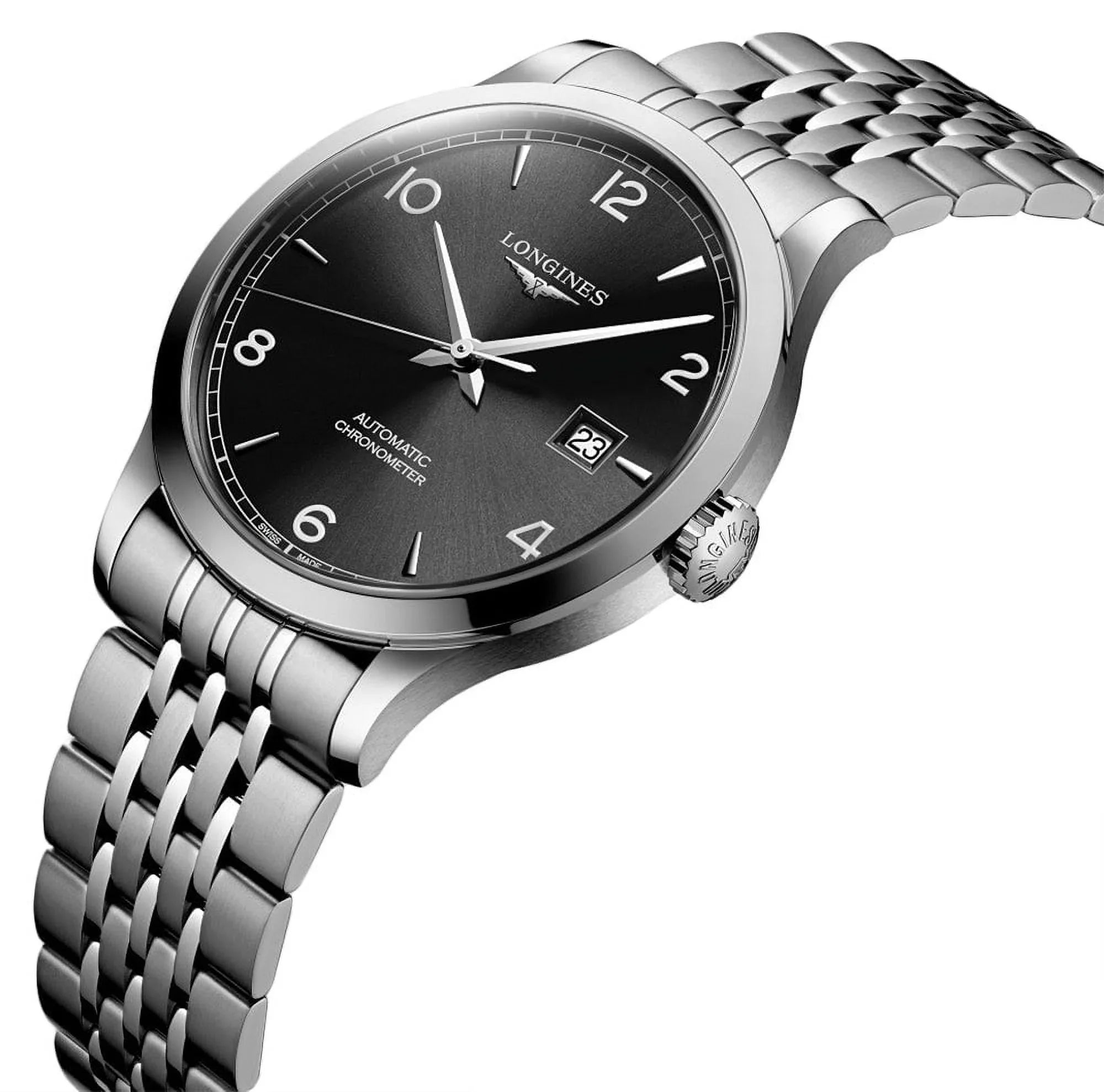 Sunray Record Men's Dial L2.821.4.56.6 Longines Automatic Watch Black