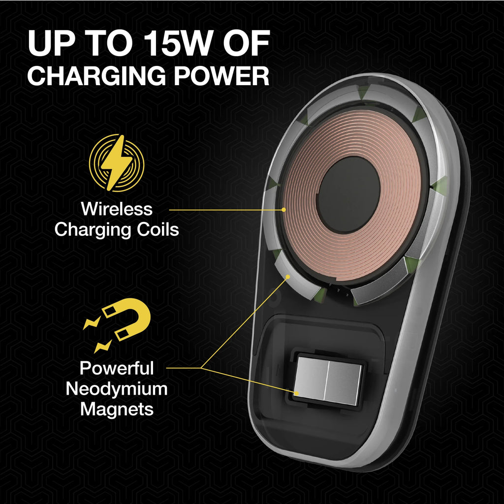 Wireless Magnetic Compatible MPQ5DV-SP1 Charging Mount Dash/Vent W/ iPhone, MagSafe Scosche Galaxy
