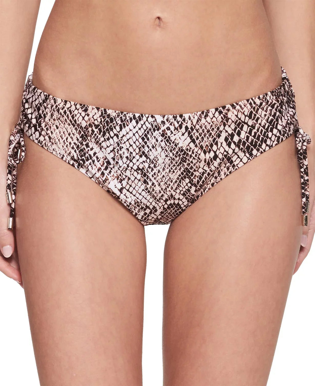 Famous Womens Chameleon Bikini Brand X-Large Printed Bottom, Nectar, Side-Tie