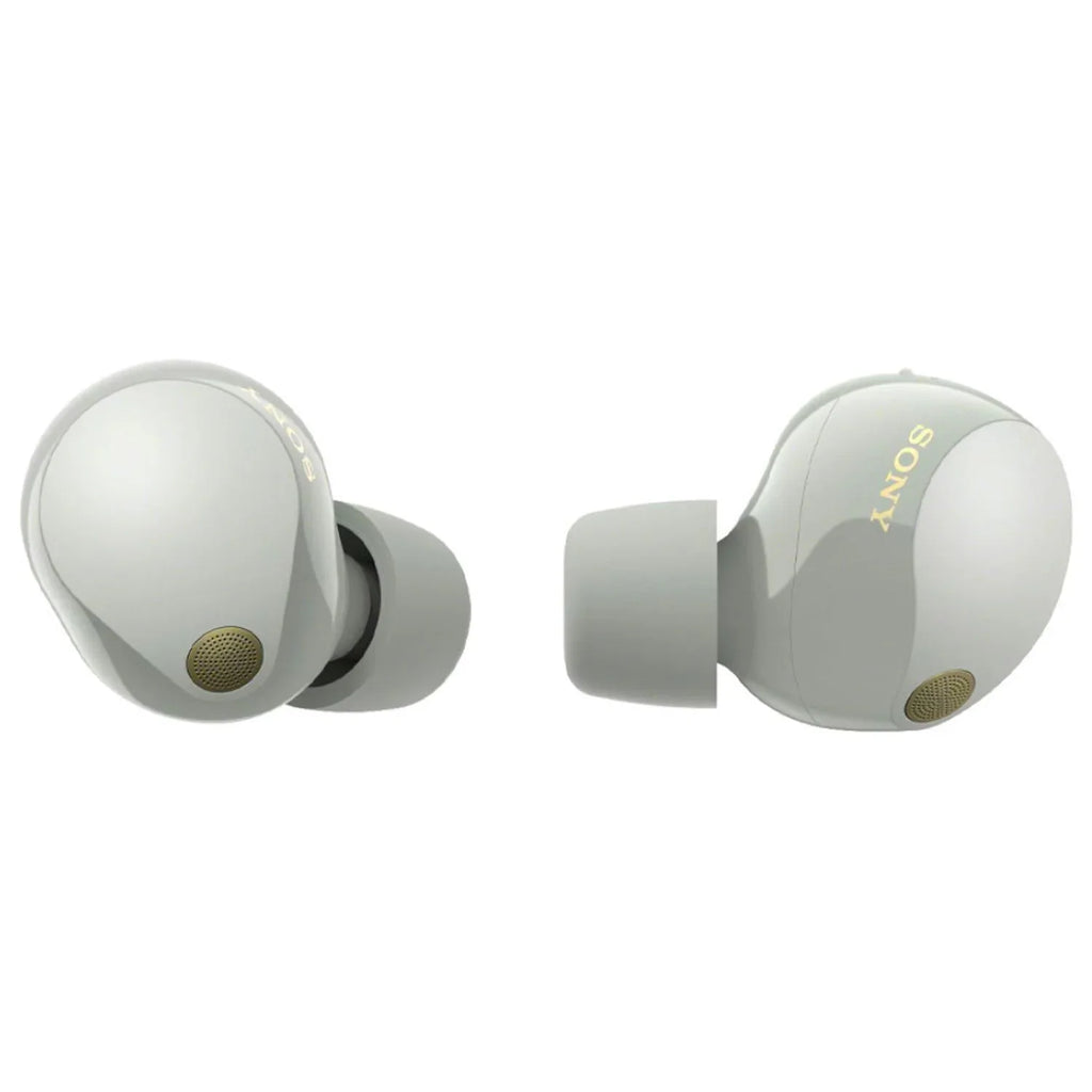 Sony Bundle Wireless Canceling Truly (Silver) Noise Earbuds WF-1000XM5