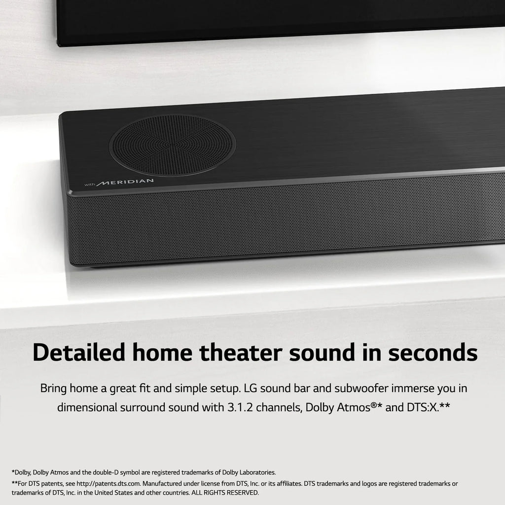 Restored LG with Audio Res 3.1.2 (Refurbished) SPM7A Pass-Through, Atmos Channel 4K and High Soundbar Dolby