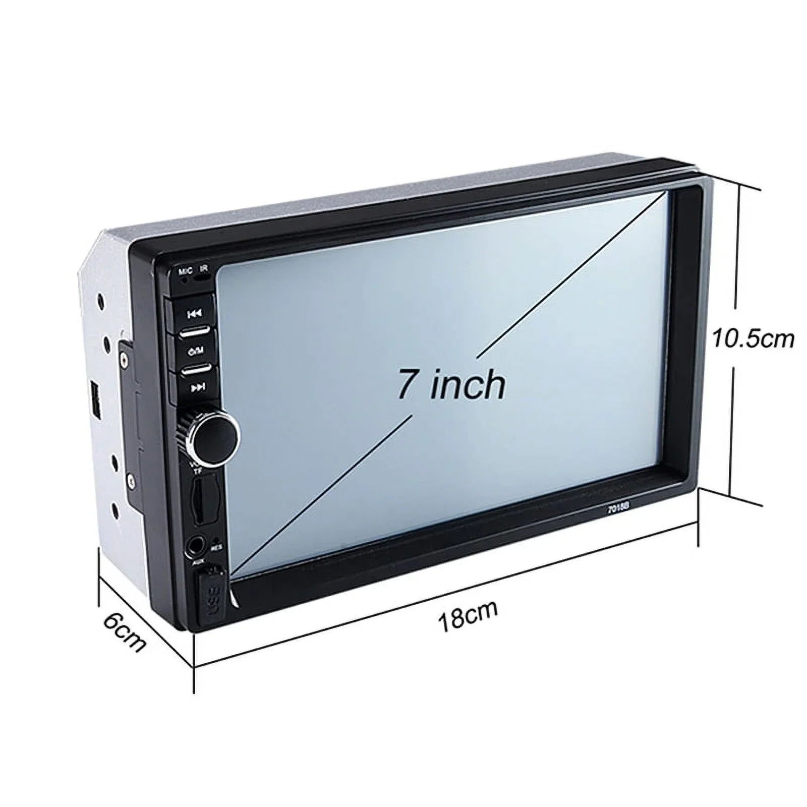 Bluetooth Stereo Car Link with Double Polarlander Audio AUX Touch 4LED Din USB with HD Backup Screen MP5/4/3 Function Car Car Multimedia Player 7-inch SD Camera Mirror Radio FM