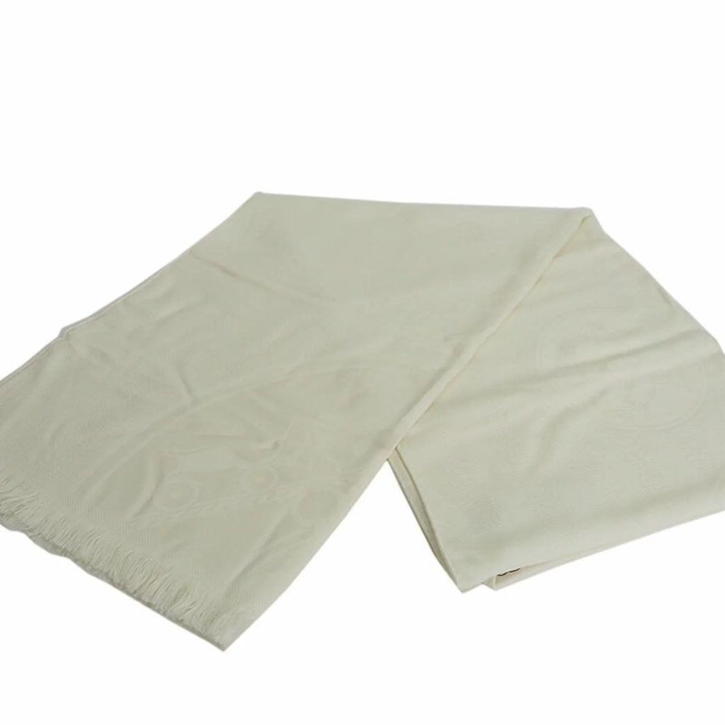 Pre-Owned H262494S Libris (Like Stole Women's HERMES New) New White Hermes Yvoire