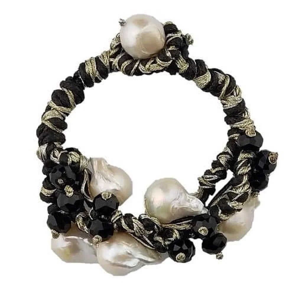 Baroque Rope Jewelry Isabella by Jute Boho Handmade For & Bracelet Pearl Women 6