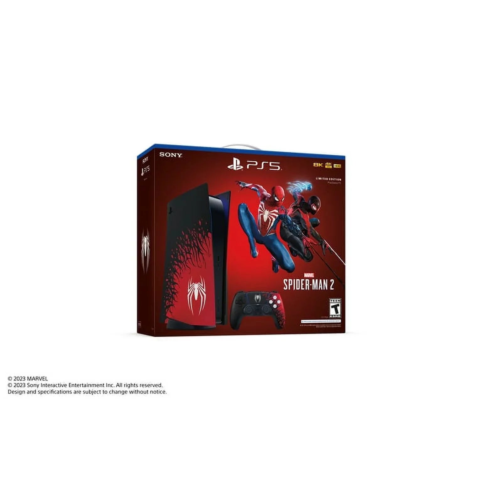 Limited with 2024 TEC Console(Disc) 2 Marvel’s Gaming Edition Newest Bundle Spider-Man PlayStation_PS5 Sony
