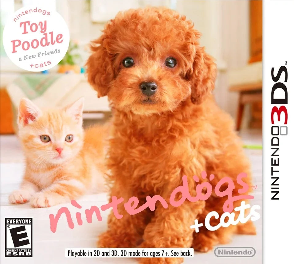 '+ and New Poodle Nintendogs Friends Nintendo Cats: Toy 3DS