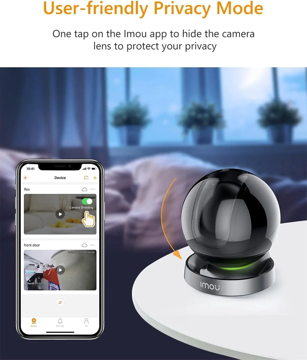 Siren with Degree View Vision, Indoor 2MP Security Tracking, Port, (2.4G Ethernet Smart 1080P Night Smart Camera & Camera 2-Way Only) Camera 360 Imou and Audio, WiFi Spotlight Sound Rex Detection,