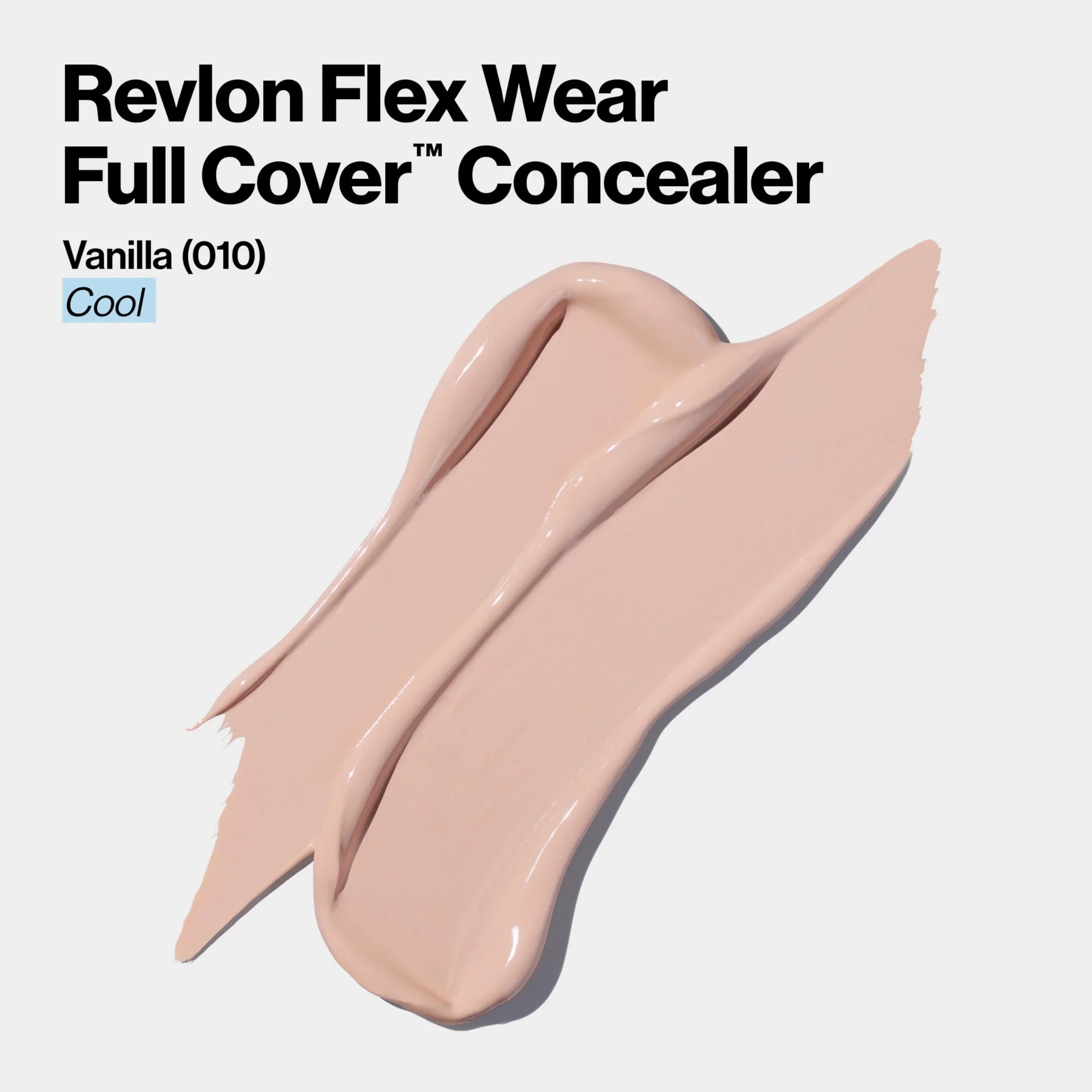 With Wear, E, Infused Cover Vitamin Concealer, 0.34 Oz. Vanilla, Flex Revlon Hyaluronic Fl Acid 010 Flexible Colorstay Longwear, & Full Non-Creasing