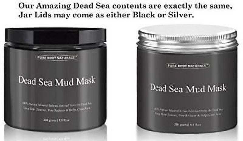 Skin Mask Unisex Naturals, Body Sea Mud 8.8oz Dead for Pure by Cleanser