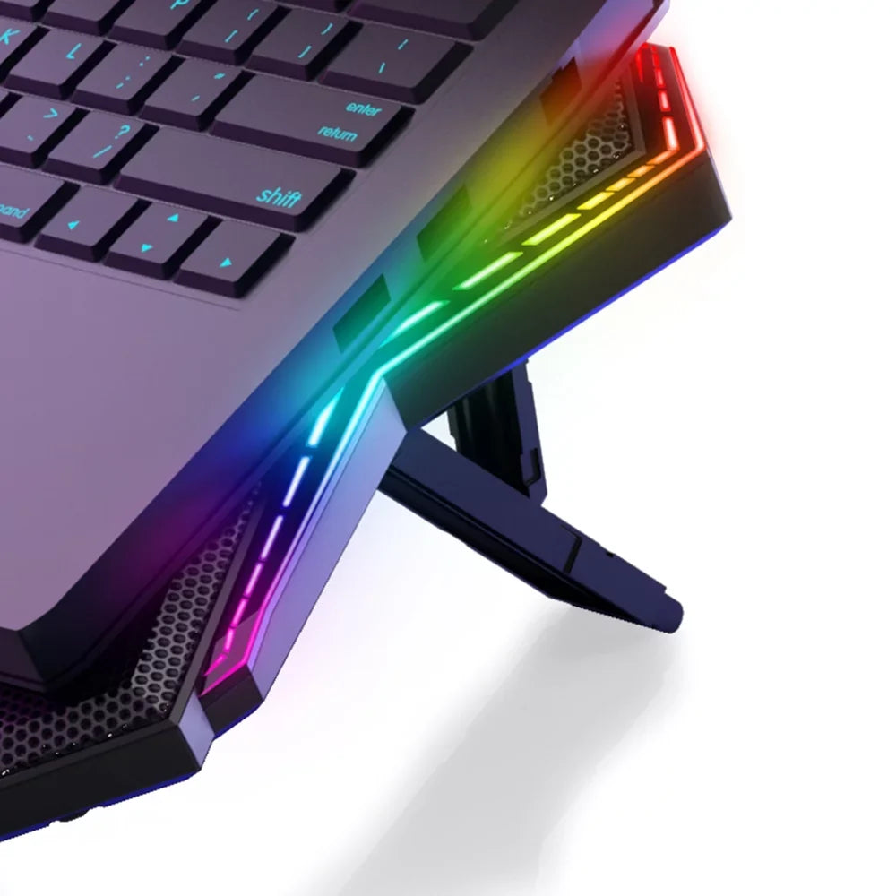 Laptop Mute COOLCOLD 6 Design Cooler Wind with Fans, Adjustable and Speed, Stand K40