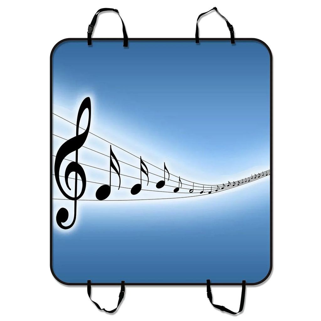 Mat Trunk Notes GCKG Hammock Mat Dog Cargo Pet Lovely Music Cover inches Melody Mat Seat Seat SUV For 54x60 Car Trucks Car Cars and