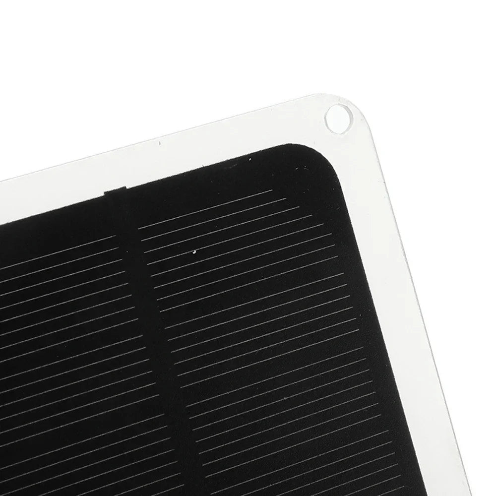 20W Monocrystalline and Portable Solar Htovila Recharging Camping, Silicon for USB Hiking, Panel