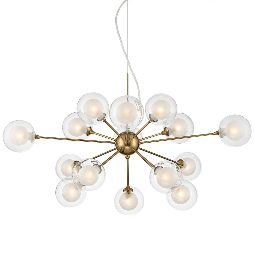 for Room Fixture Euro Antique Dining Shade Spheres Chandelier Kitchen Wide Sputnik Mid Possini Brass 15-Light 30" Island Design Century Modern Glass