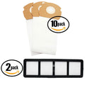 Replacement Eureka Bag AS1001AX Filter Eureka - Vacuum HEPA Compatible Bags EF-6 30 AirSpeed Filter & AS 2 & Gold Vacuum