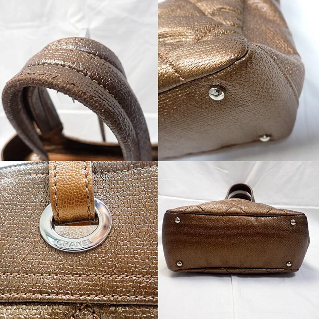 Biarritz (Fair) canvas Pre-Owned Chanel tote bag Paris coated hand CHANEL