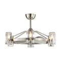 Brushed Parrot with Indoor Modern Fan Lights Nickel inch, Uncle Ceiling 34