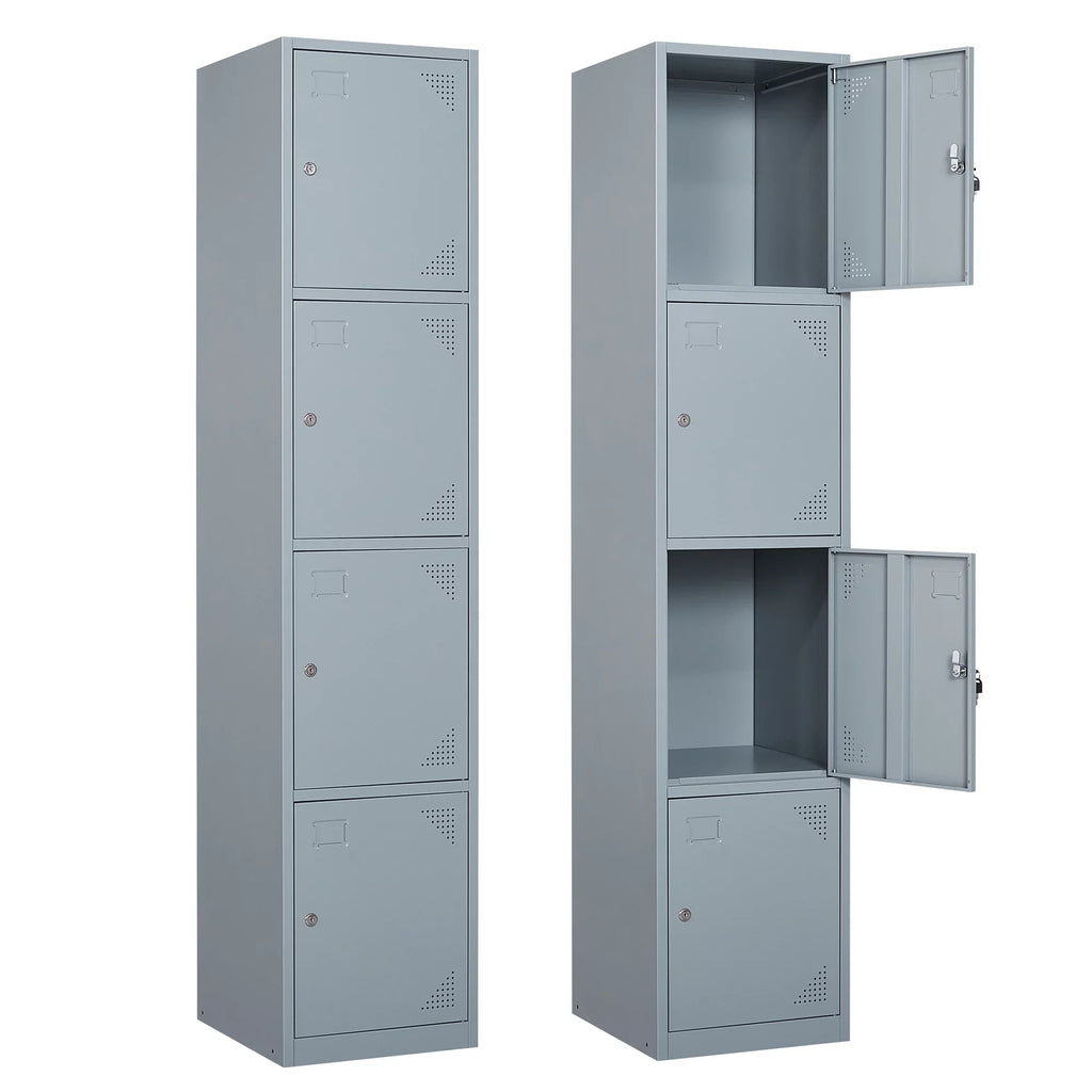 for for Lockable Door Storage Lockers 4 STANI Employees,71" Office Sundries,Gym,School Metal Cabinet Steel Staff,Home with