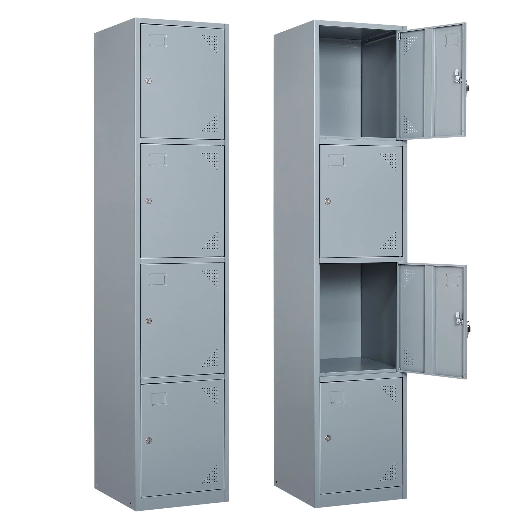 for for Lockable Door Storage Lockers 4 STANI Employees,71" Office Sundries,Gym,School Metal Cabinet Steel Staff,Home with