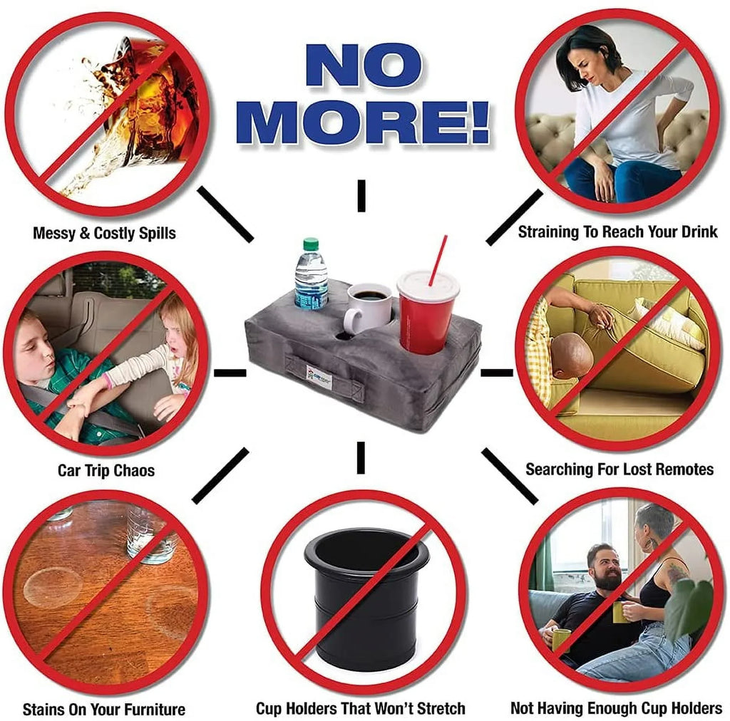 prevent man Holder. drinks The Keep and more! and beach Seen TV*- Use it Cup floor, (Black car, spills. World's anywhere-Couch, on BEST Faux Leather) bed, Pillow close Cozy *As Cup RV, cave, park,