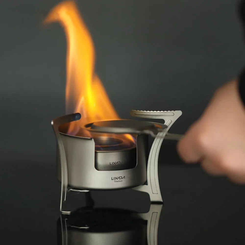 Stove Backpacking Fishing Camping Cooking Pocket Fuel Picnic for Friendly Hiking Ultralight Efficient Stove and LIXADA User