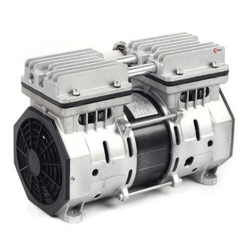 8 Double-Cylinder Piston Compressor 110V 1400 Vacuum Bar 680mmHg rpm Oilless
