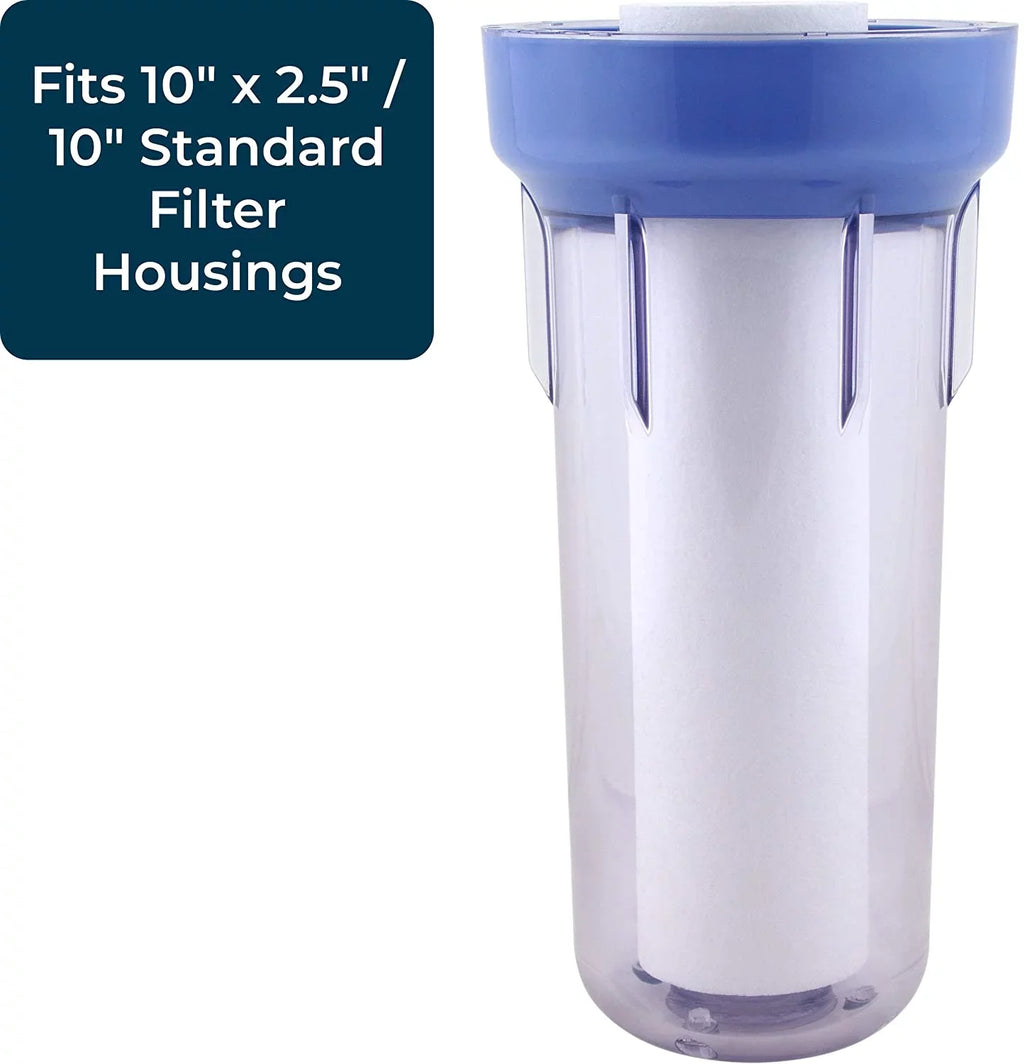 Cartridge Polypropylene Spun SpiroPure Sediment Filter 10x2.5 Melt-Blown 24) of SDC-25-1050 SP-P50 50 Water (Case Micron