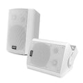 System Bluetooth Mount & Pyle White Speakers, Waterproof 5.25'' - Wall Speaker Indoor/Outdoor