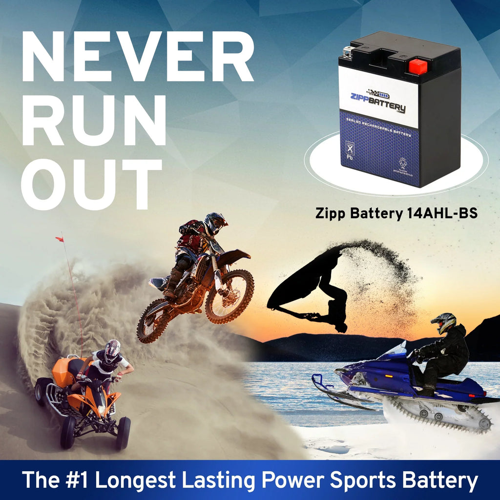 Battery Ytx14Ahl-Bs For 1980 Suzuki Gs1000 1000Cc Motorcycle Zipp Battery