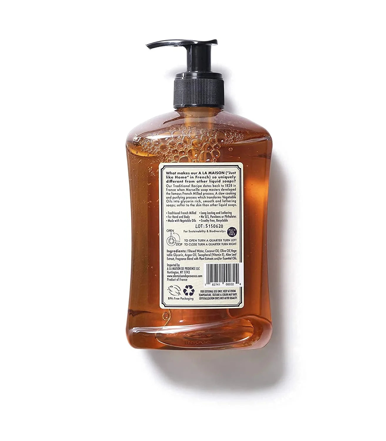 Triple Natural Liquid oz Soap 16.9 Soap Bottle) MAISON Milled French Moisturizing Pack, - Aloe (2 LA A Hand Lavender