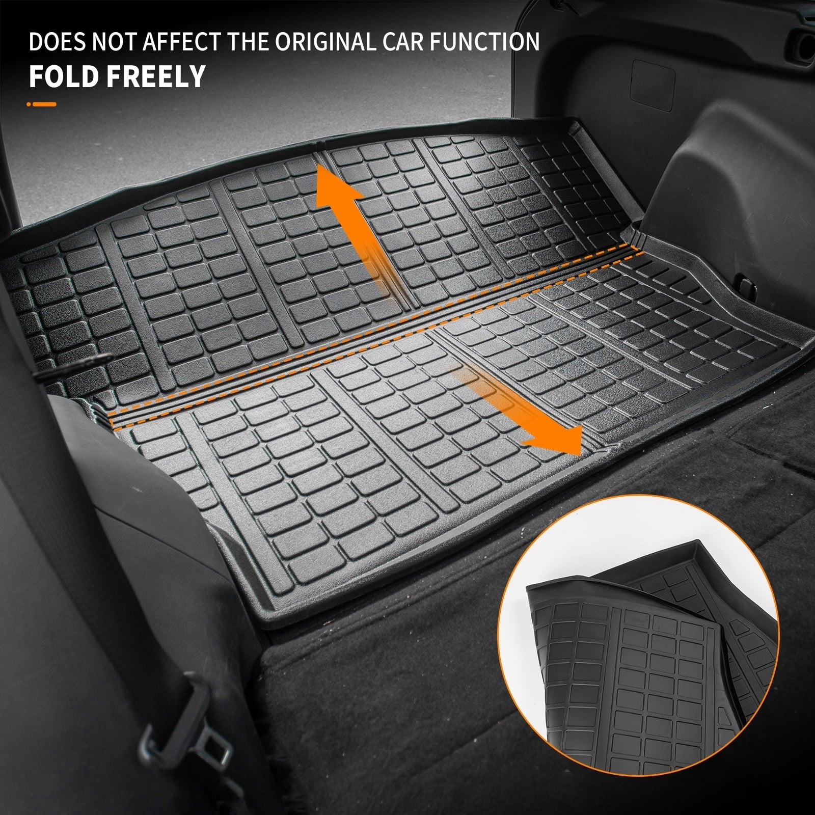 Rav4 2020 Fit Rav4 Toyota Trunk Toyota Trunk Accessories TPE (Rear Rubber Weather Mat 2023 Mat) Liner 2021 Mat Cargo 2019 All 2022