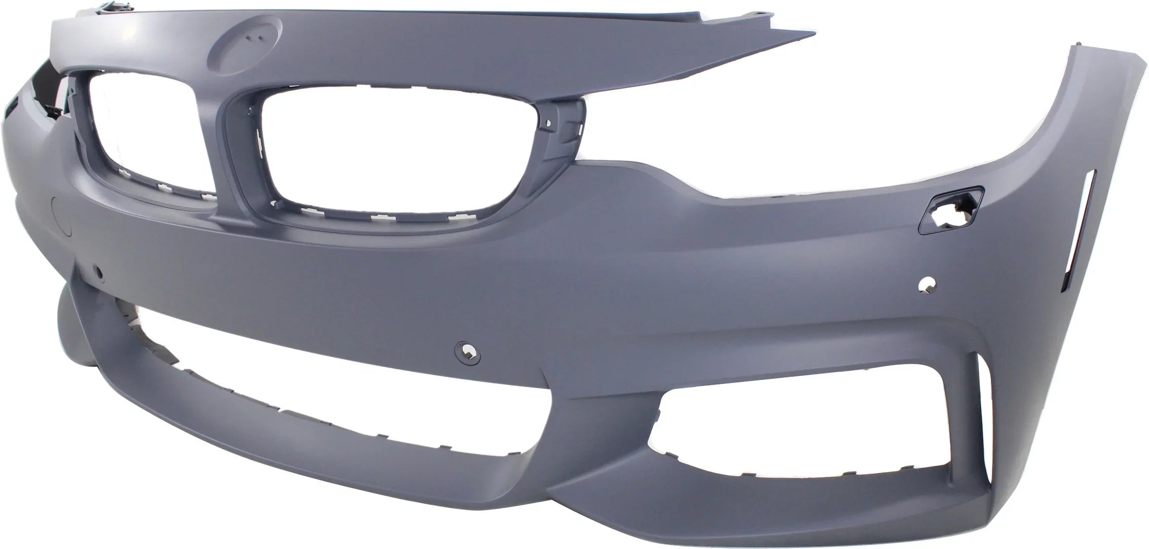BMW Primed 4-SERIES HLW For M with Sport BUMPER Sensor COVER with Holes/Cam Front 2014-2018 Compatible Line Conv/Coupe/HB PDC