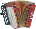 Erica Accordions Red Two-Row Accordion Hohner Pearl GC